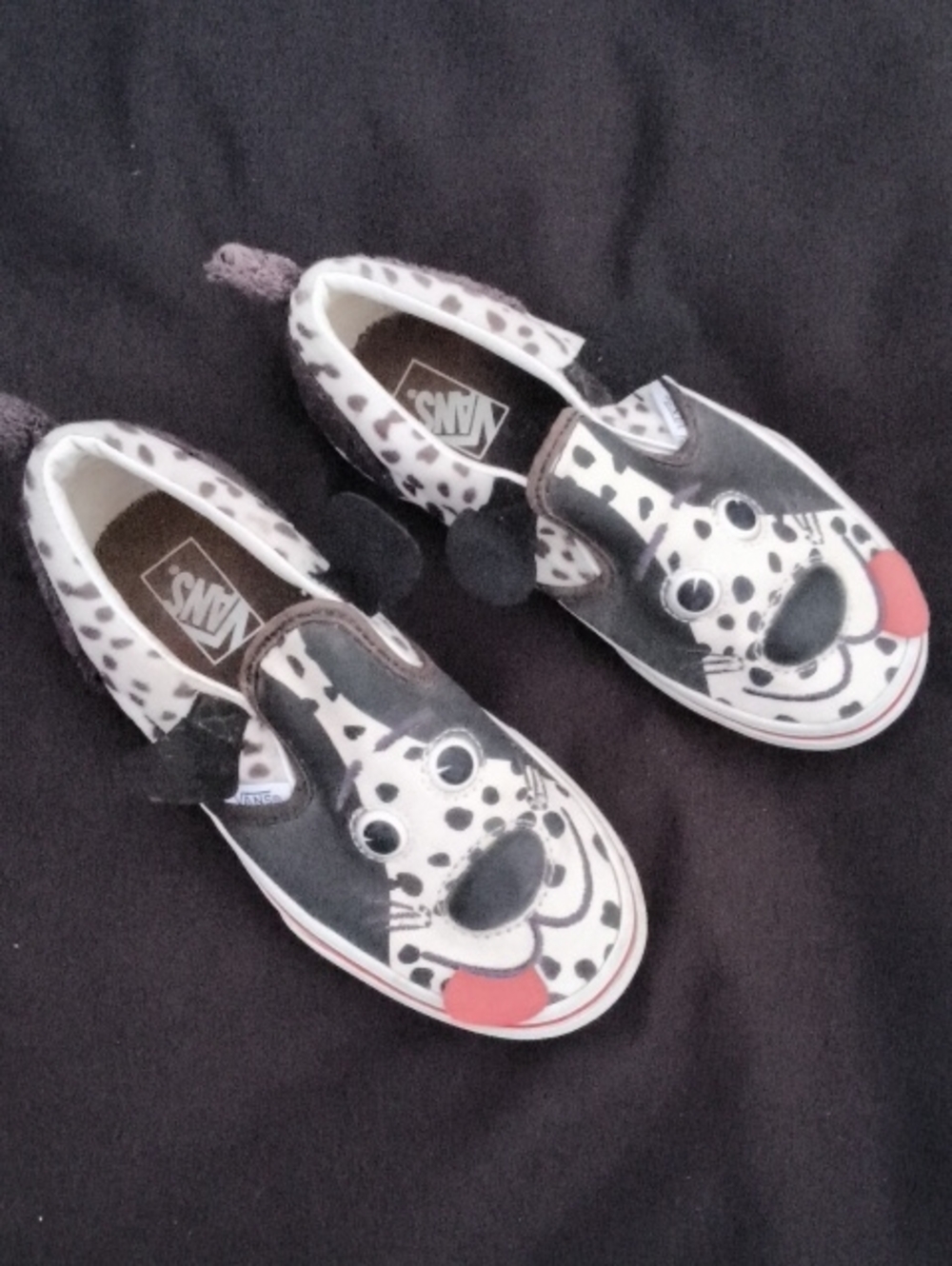 Vans Kids Dalmatian Slip-On SIZE2 Shoes in PUPPYFunKidsFavorite!!!AwesomeShoes!!